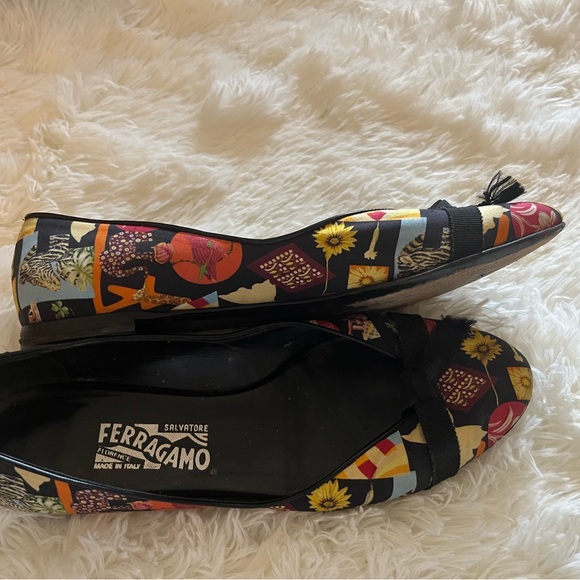 ‘Salvatore Ferragamo Stampa Fiera Scarf Animal Ballet Silk Print Flat - Picture 2 of 5